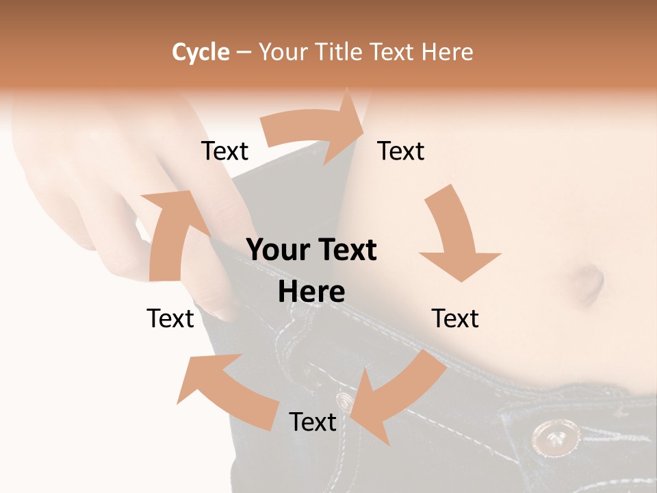 Lost Figure Pants PowerPoint Template