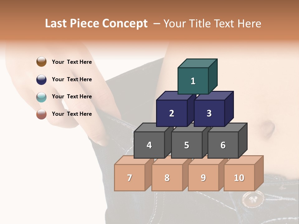 Lost Figure Pants PowerPoint Template