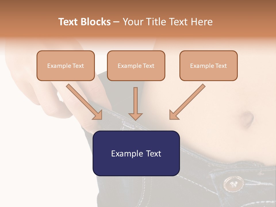 Lost Figure Pants PowerPoint Template