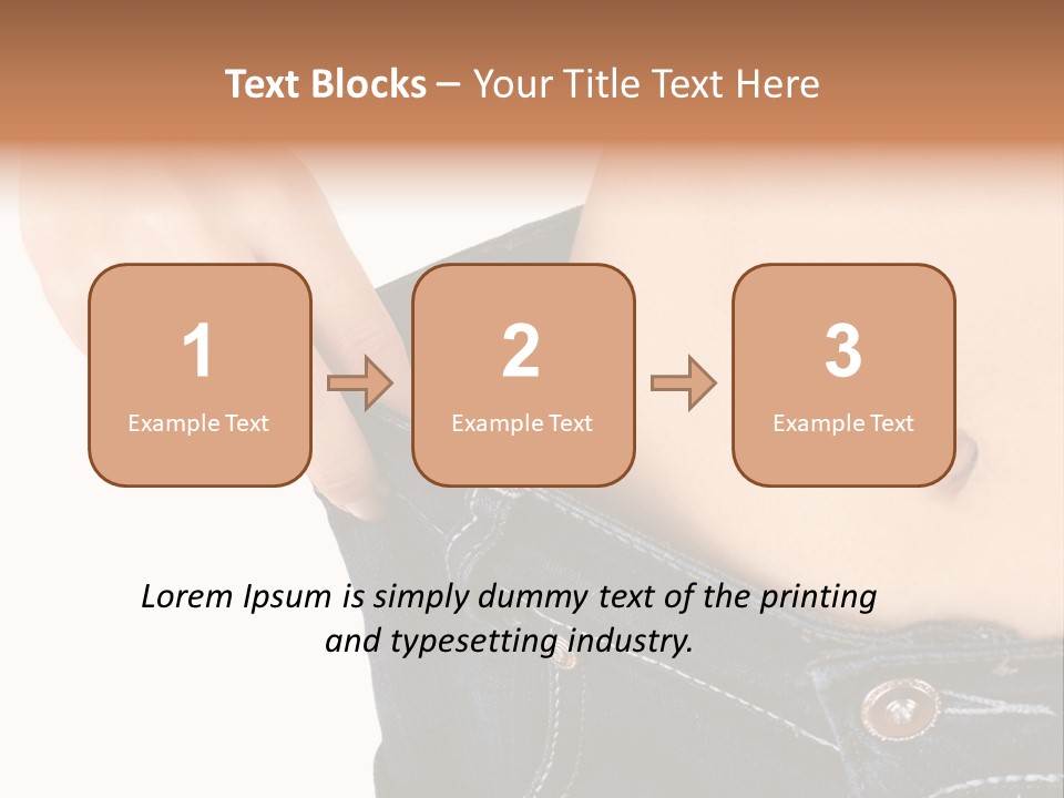 Lost Figure Pants PowerPoint Template