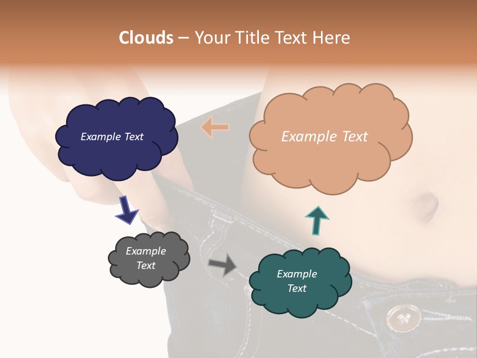 Lost Figure Pants PowerPoint Template