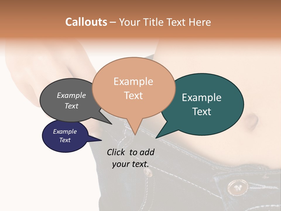 Lost Figure Pants PowerPoint Template