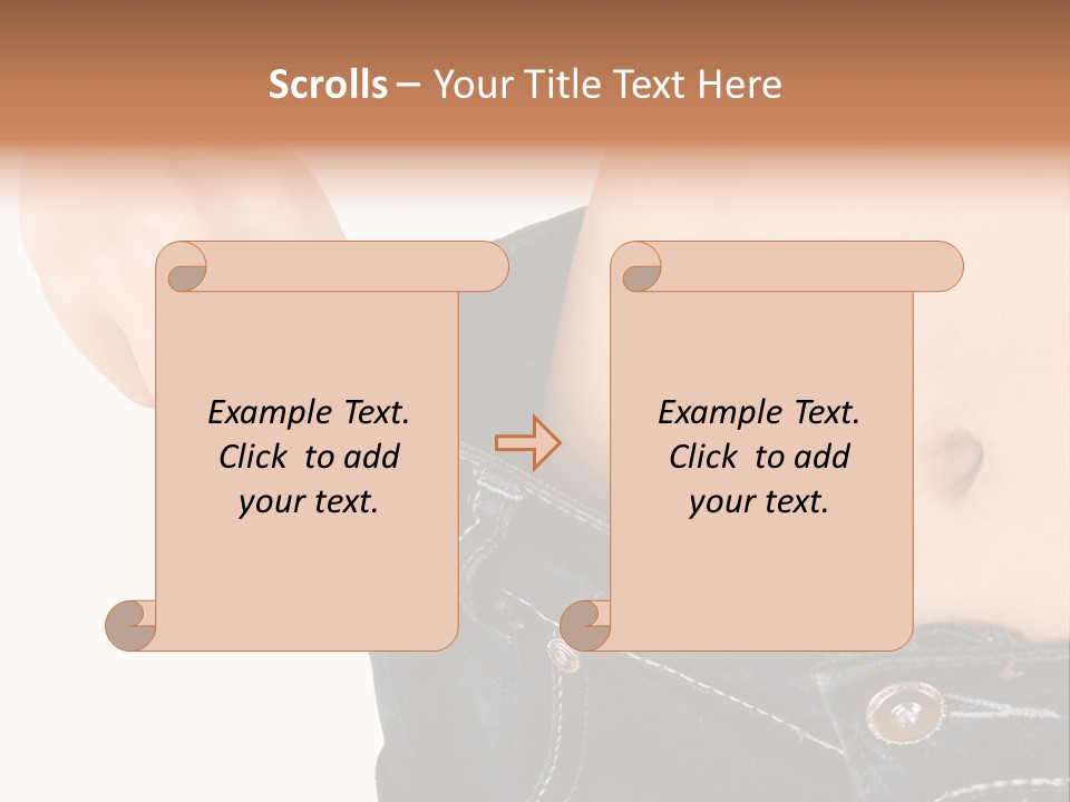Lost Figure Pants PowerPoint Template