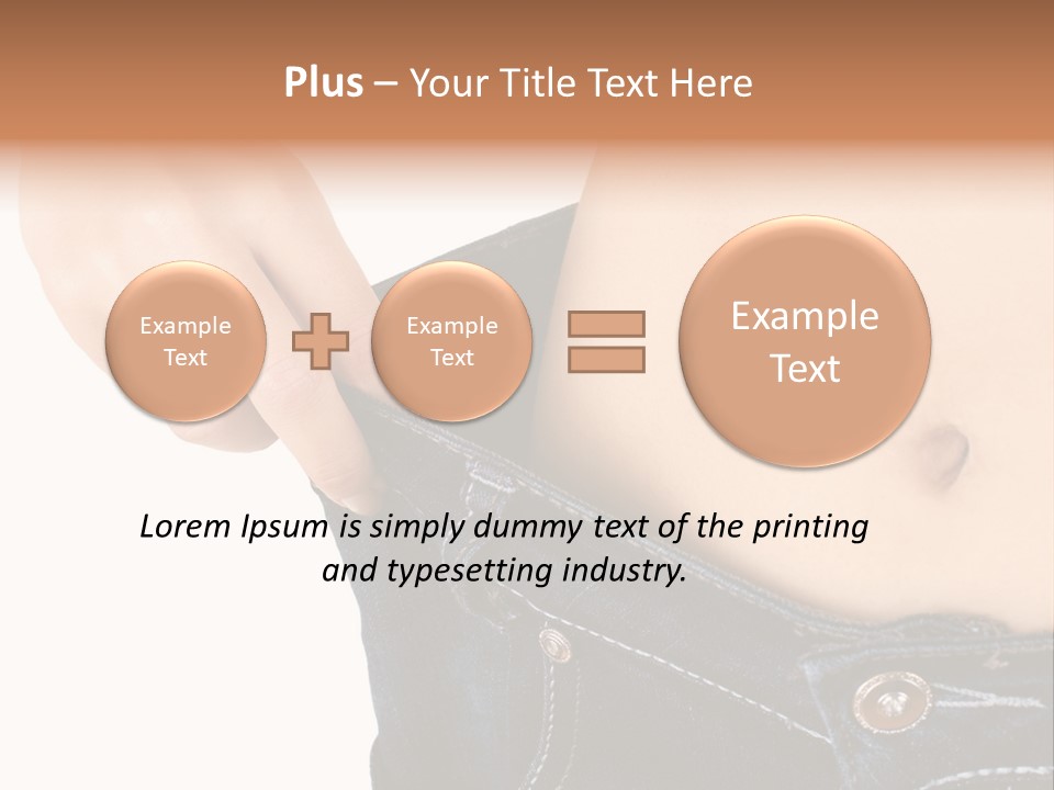 Lost Figure Pants PowerPoint Template
