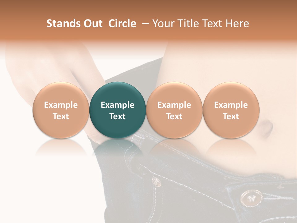 Lost Figure Pants PowerPoint Template