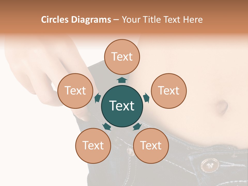 Lost Figure Pants PowerPoint Template