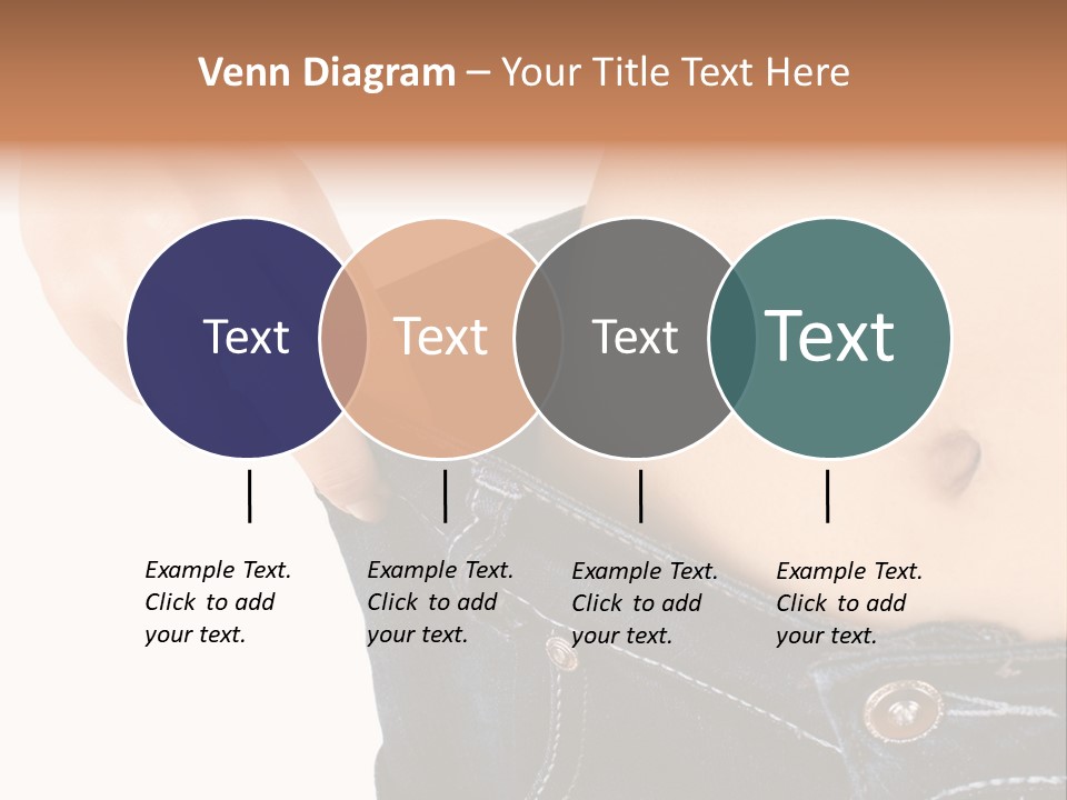 Lost Figure Pants PowerPoint Template