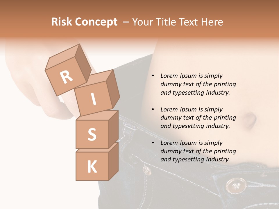 Lost Figure Pants PowerPoint Template