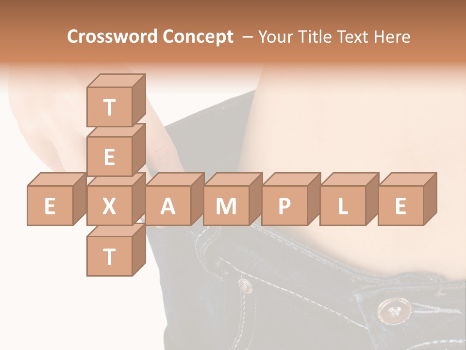 Lost Figure Pants PowerPoint Template