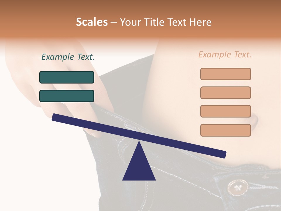 Lost Figure Pants PowerPoint Template
