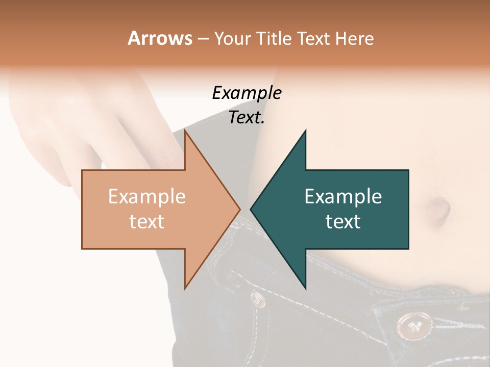 Lost Figure Pants PowerPoint Template