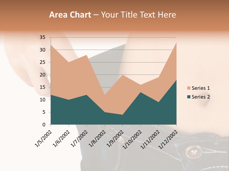 Lost Figure Pants PowerPoint Template