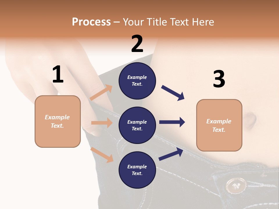 Lost Figure Pants PowerPoint Template