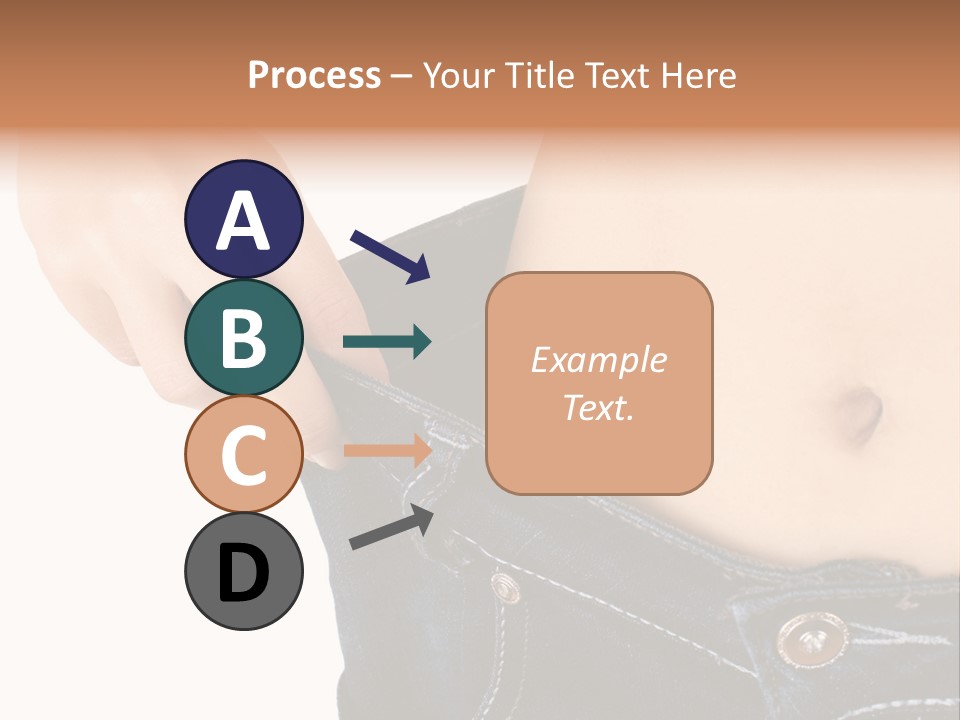 Lost Figure Pants PowerPoint Template