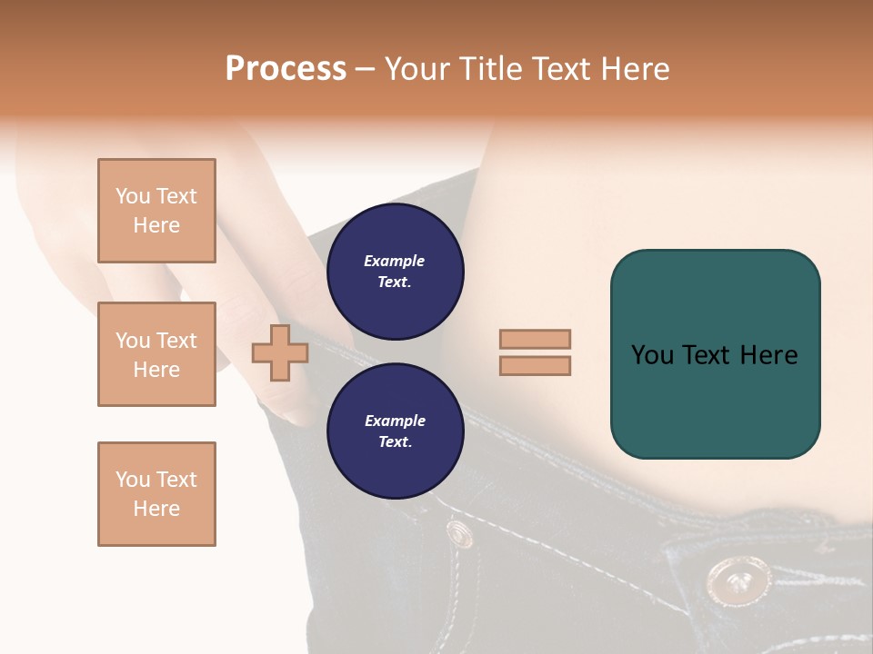 Lost Figure Pants PowerPoint Template