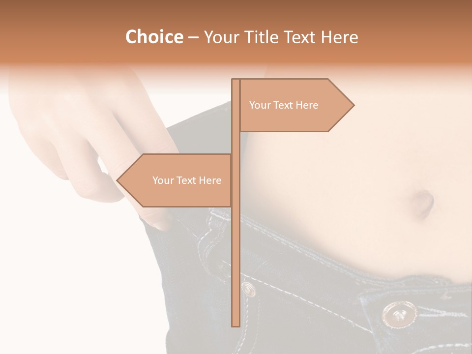 Lost Figure Pants PowerPoint Template