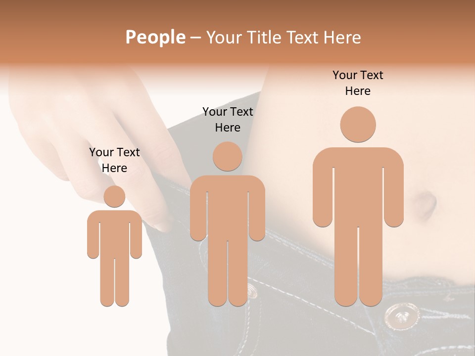 Lost Figure Pants PowerPoint Template