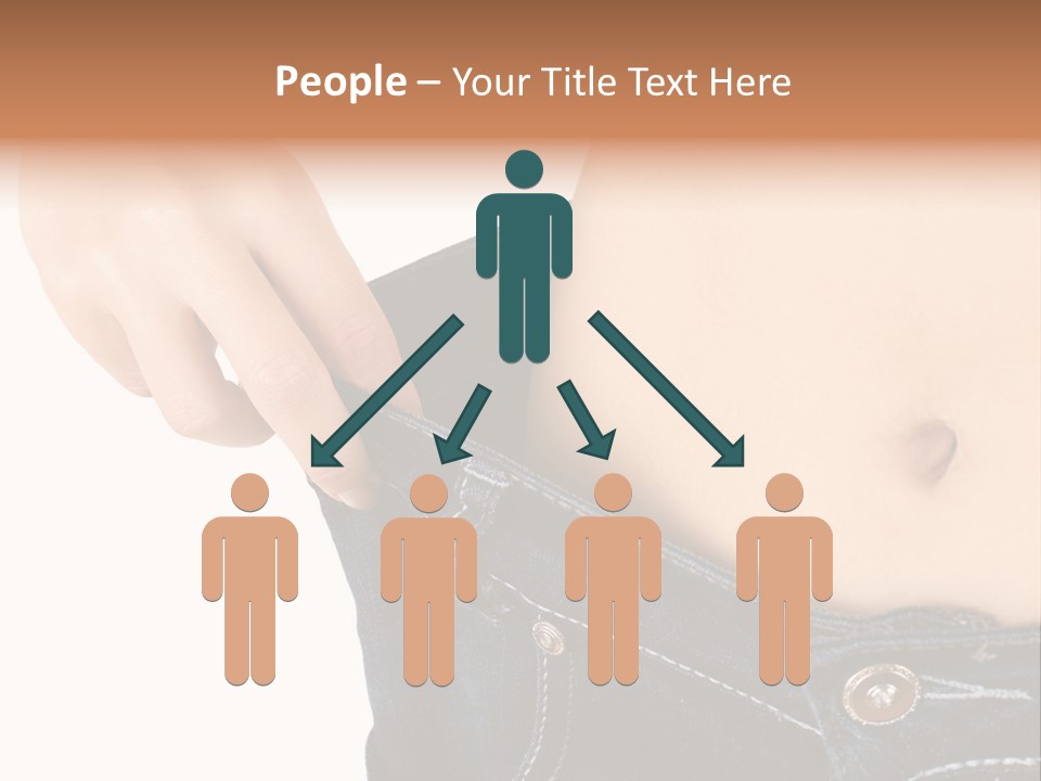 Lost Figure Pants PowerPoint Template