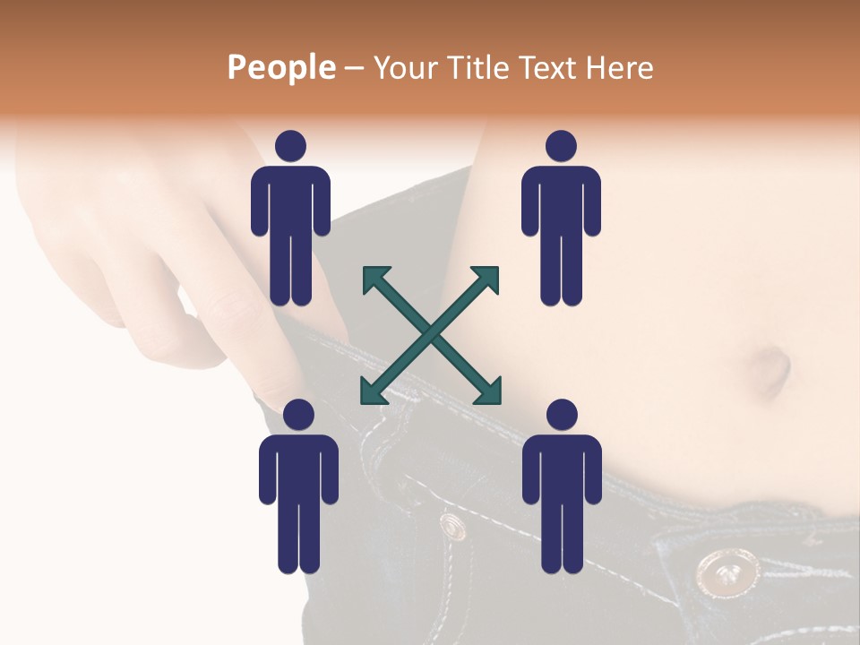 Lost Figure Pants PowerPoint Template