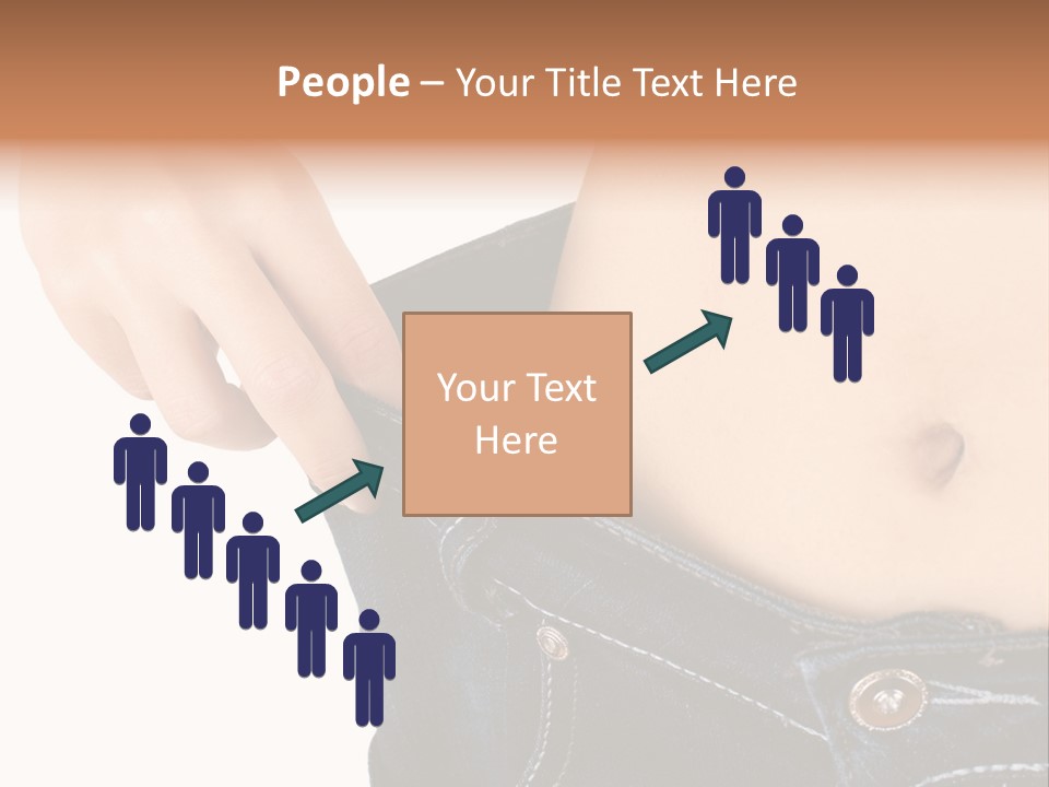 Lost Figure Pants PowerPoint Template