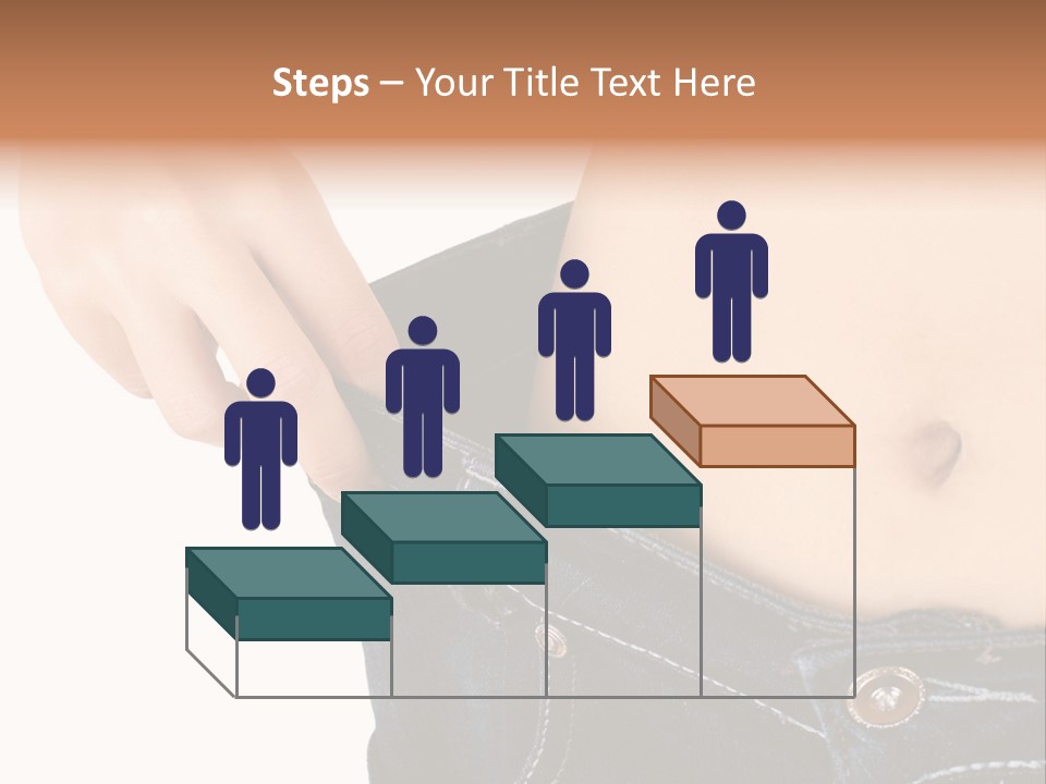 Lost Figure Pants PowerPoint Template