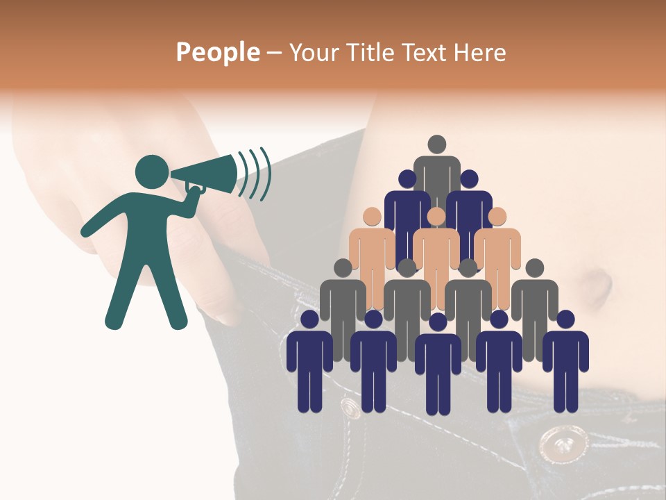 Lost Figure Pants PowerPoint Template