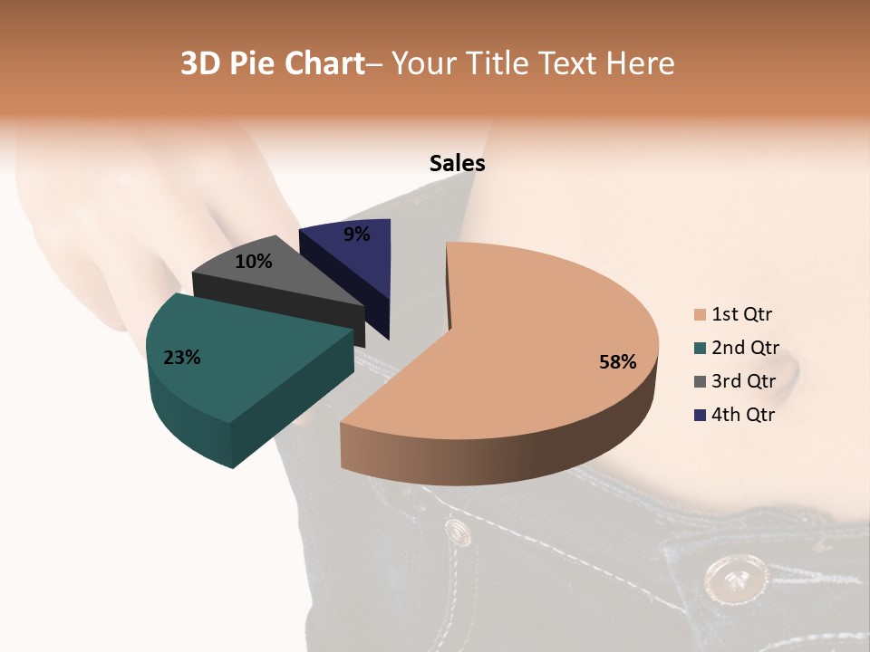 Lost Figure Pants PowerPoint Template