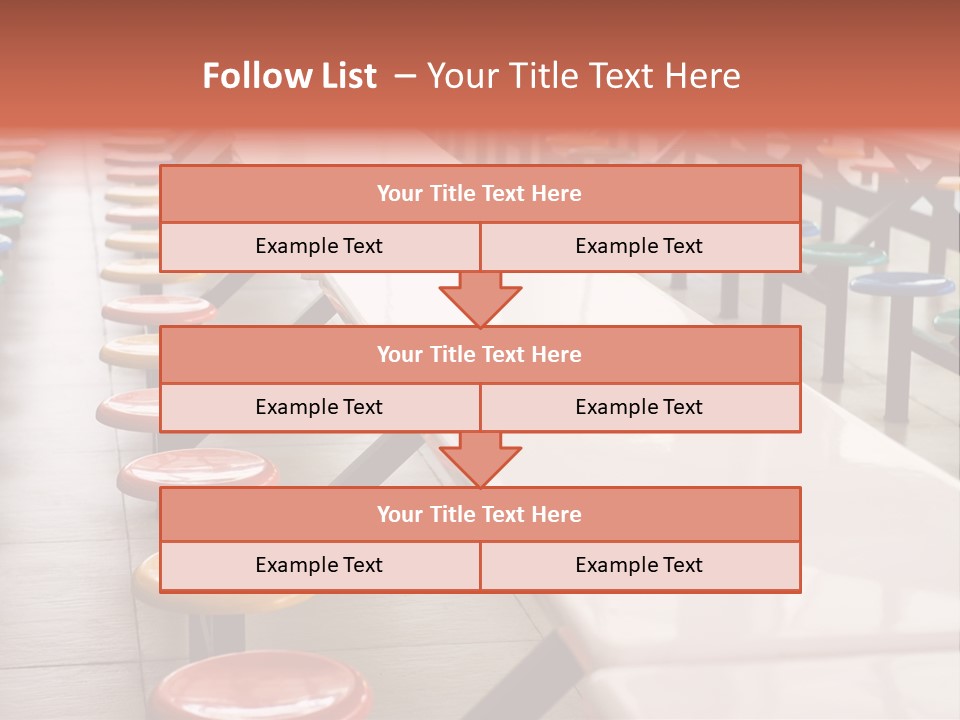 Colorful Seat Study PowerPoint Template
