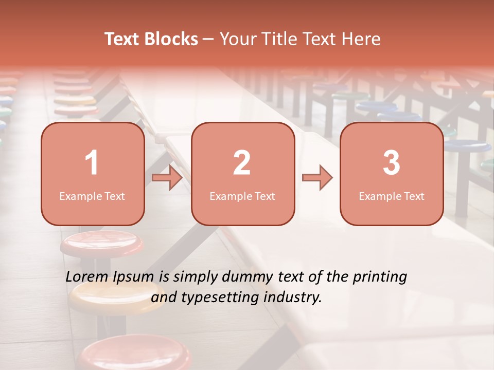 Colorful Seat Study PowerPoint Template