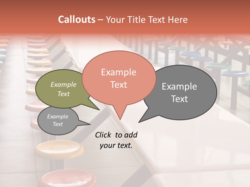 Colorful Seat Study PowerPoint Template