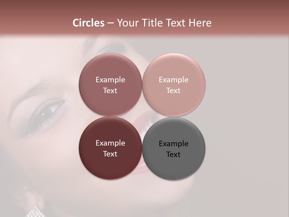 Happy Portrait Dark Background PowerPoint Template