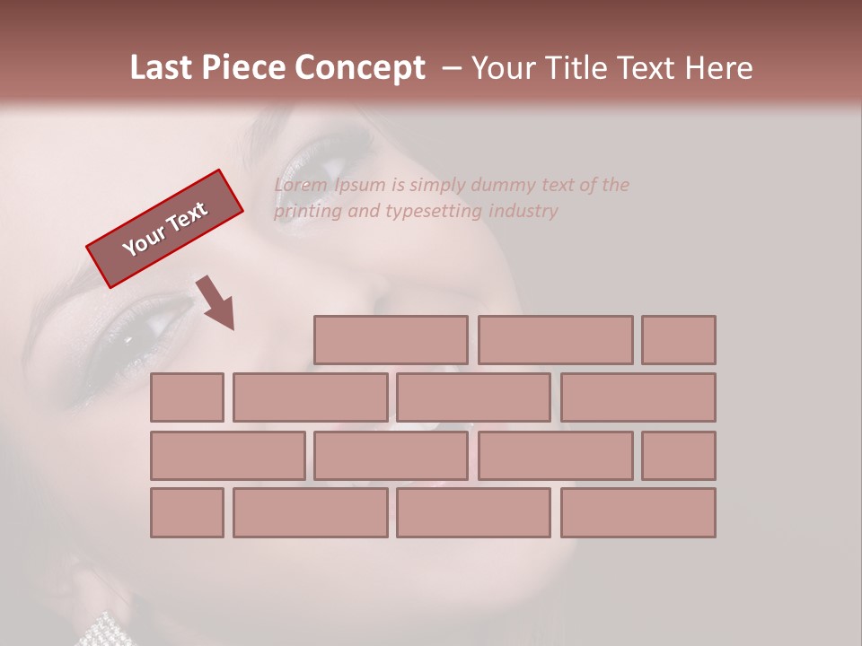 Happy Portrait Dark Background PowerPoint Template