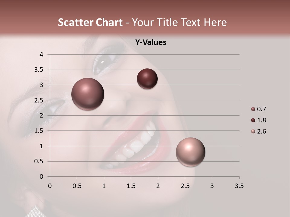 Happy Portrait Dark Background PowerPoint Template