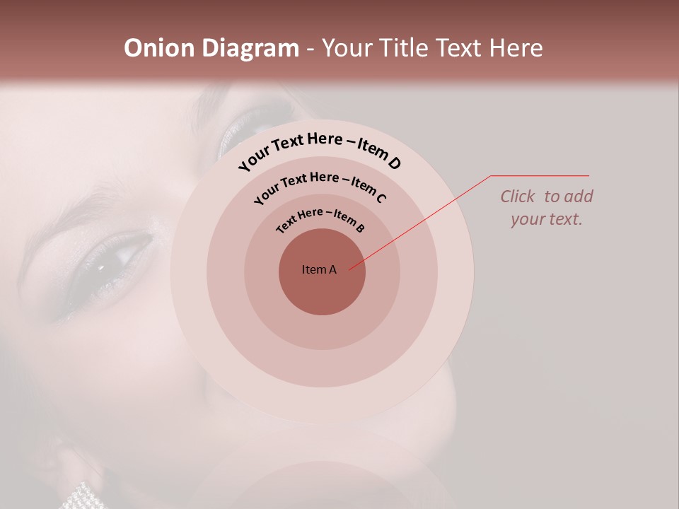 Happy Portrait Dark Background PowerPoint Template