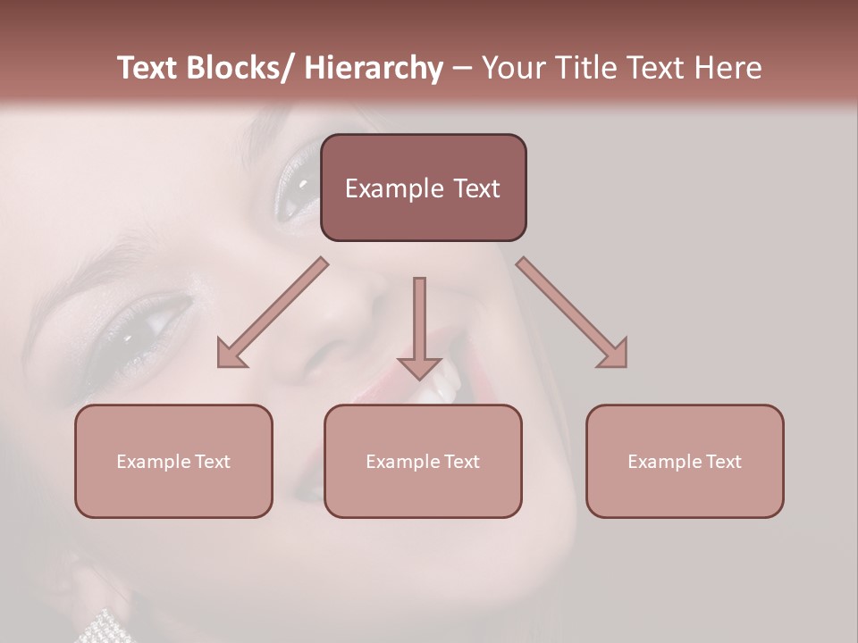 Happy Portrait Dark Background PowerPoint Template