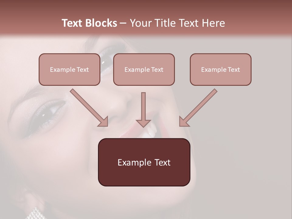 Happy Portrait Dark Background PowerPoint Template