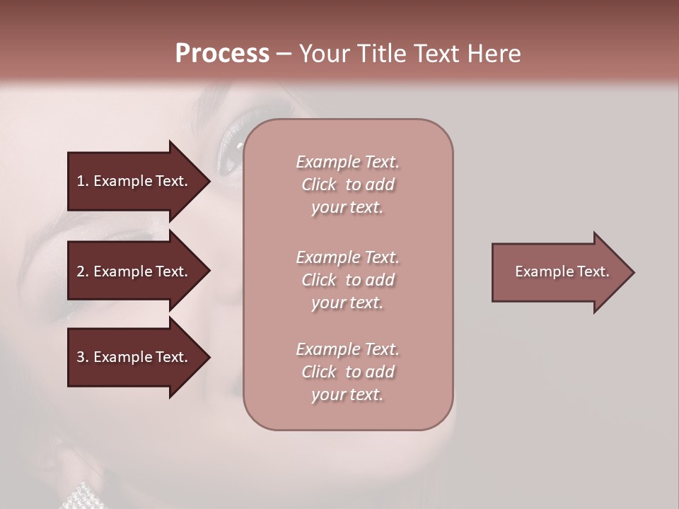 Happy Portrait Dark Background PowerPoint Template