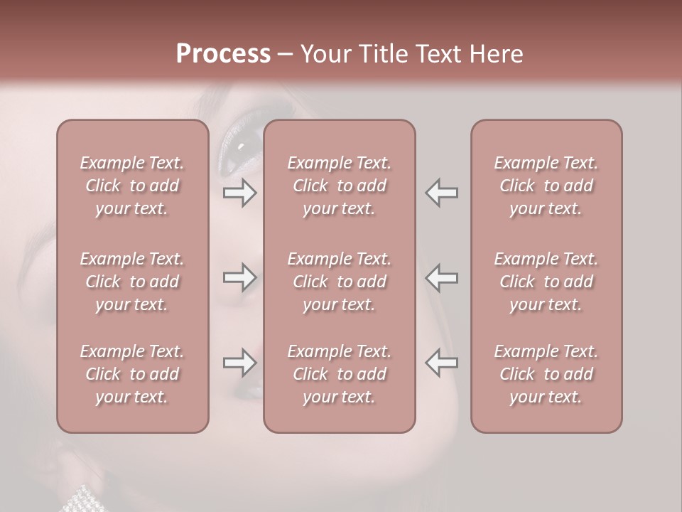 Happy Portrait Dark Background PowerPoint Template