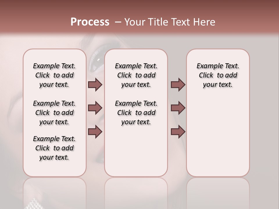 Happy Portrait Dark Background PowerPoint Template