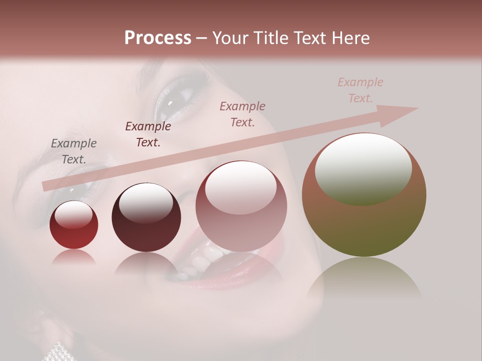 Happy Portrait Dark Background PowerPoint Template