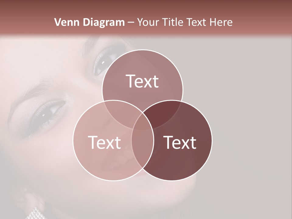 Happy Portrait Dark Background PowerPoint Template