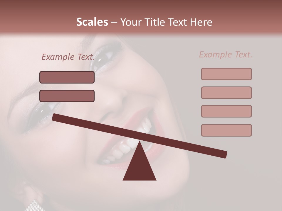 Happy Portrait Dark Background PowerPoint Template