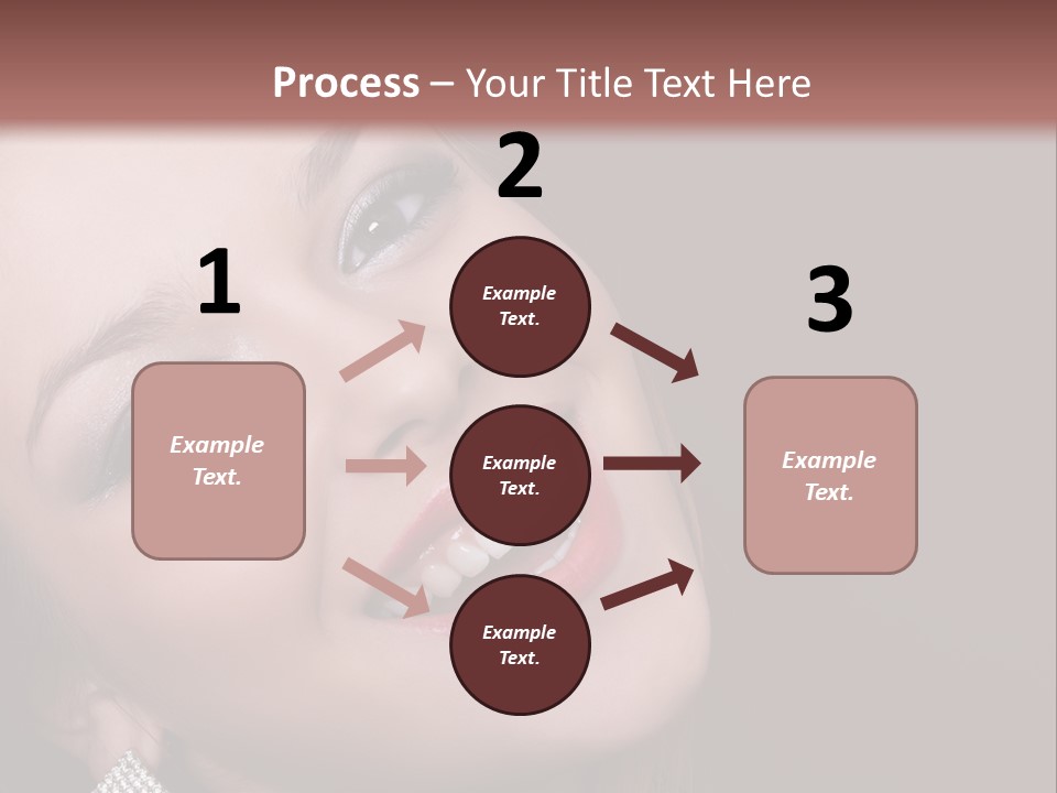 Happy Portrait Dark Background PowerPoint Template