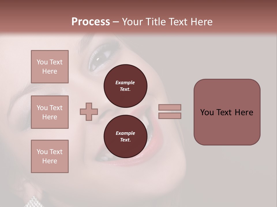 Happy Portrait Dark Background PowerPoint Template