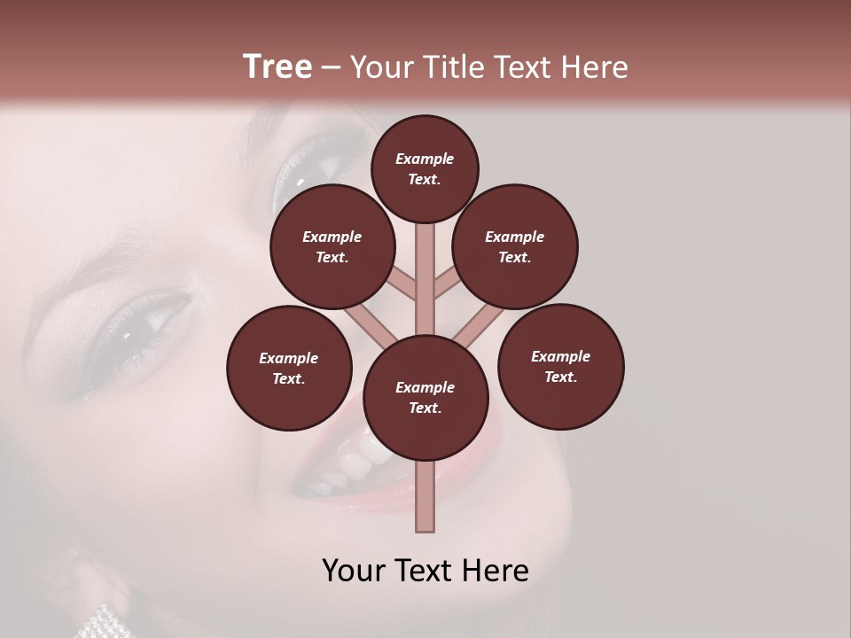 Happy Portrait Dark Background PowerPoint Template