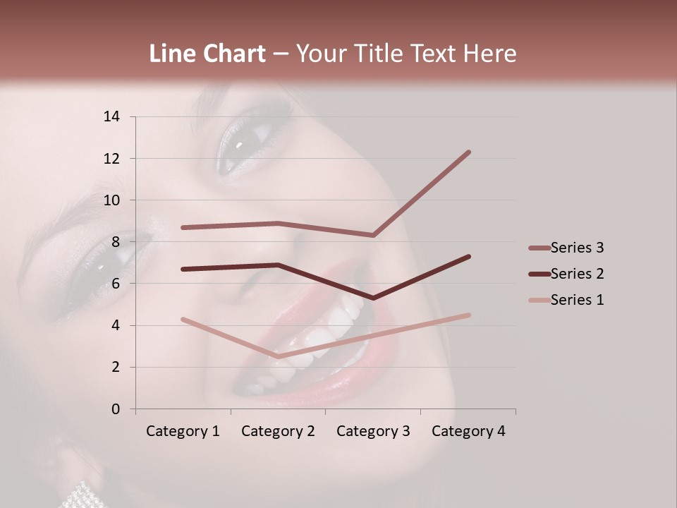 Happy Portrait Dark Background PowerPoint Template