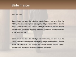 Fired Employee Outdoors Leaving PowerPoint Template