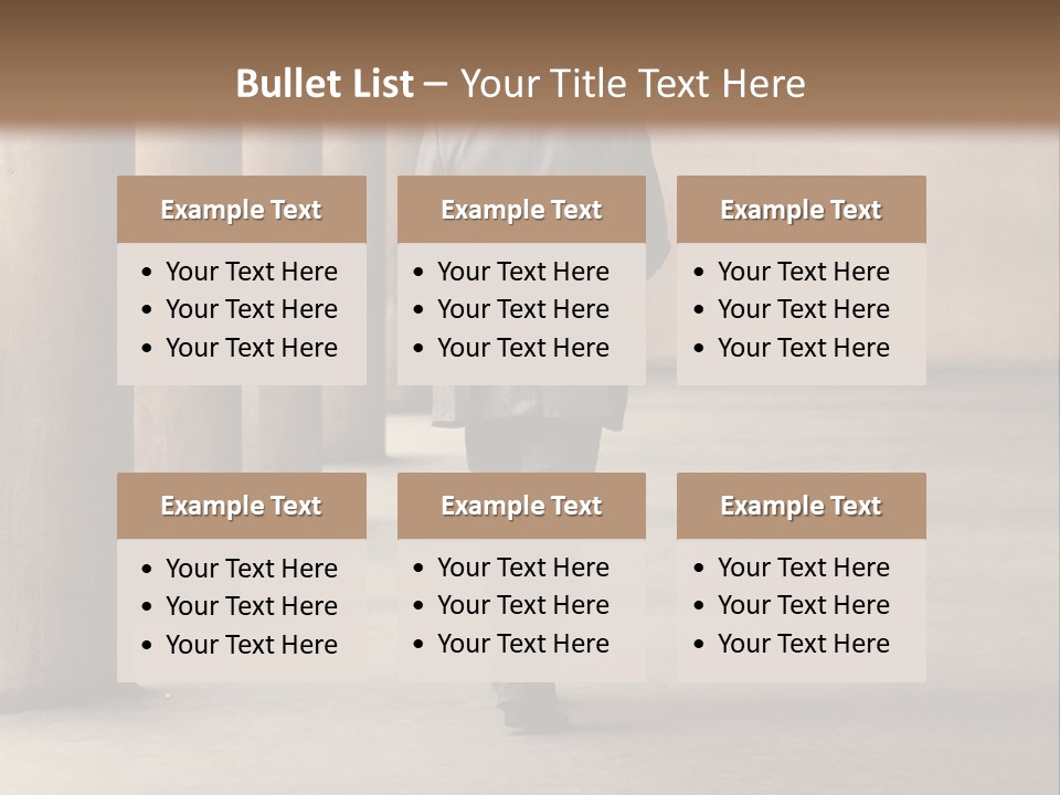 Fired Employee Outdoors Leaving PowerPoint Template