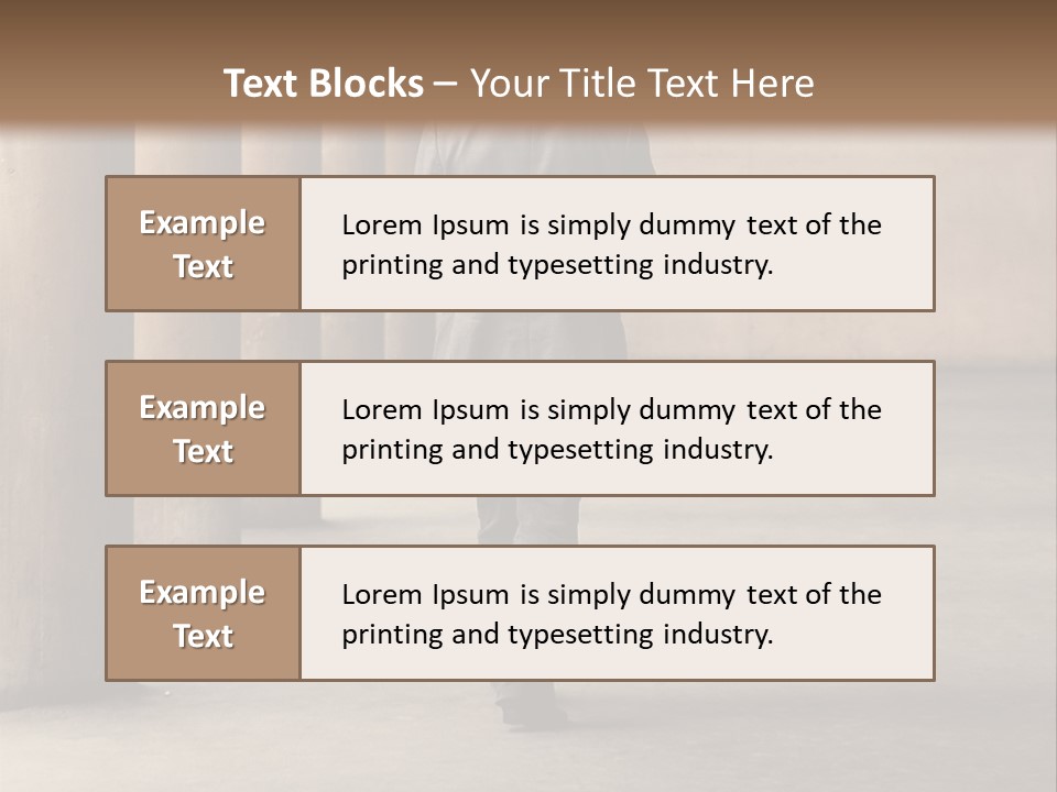 Fired Employee Outdoors Leaving PowerPoint Template