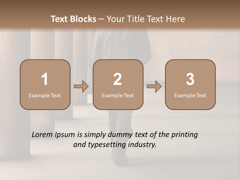 Fired Employee Outdoors Leaving PowerPoint Template